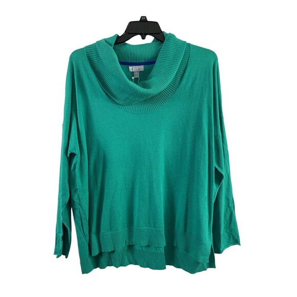 JCP Women's  Alhambra Green Cowl Neck Top - Picture 1 of 6